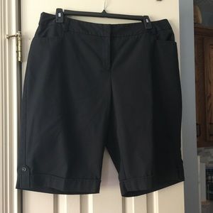 Bermuda length dress shorts